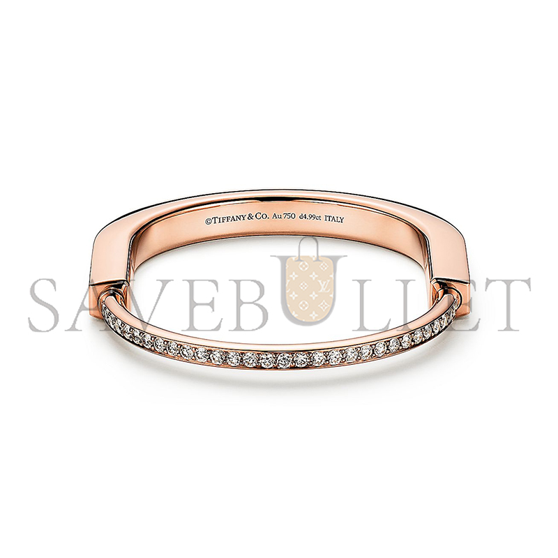 TIFFANY BRACELET ROSE GOLD FULLY PAVÉ DIAMONDS GRP12235 TIFFANY BRACELET ROSE GOLD FULLY PAVÉ DIAMONDS GRP12235